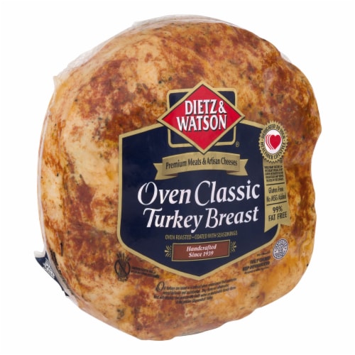 Dietz & Watson® Oven Classic Turkey Breast Fresh Sliced Deli Meat Perspective: left