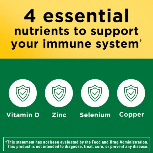 Nature Made® Super D Immune Complex Tablets Perspective: left