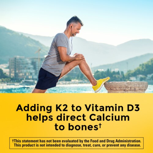 Nature Made® D3 + K2 Dietary Supplement Gummies Perspective: left