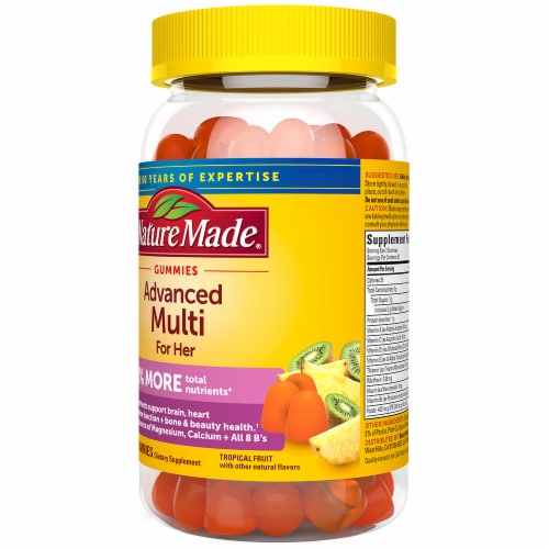 Nature Made® Advanced Multi Vitamin For Her Gummies Perspective: left