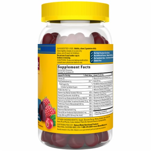 Nature Made® Advanced Multi Vitamin For Him Gummies Perspective: left