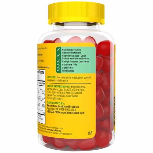 Nature Made® Zero Sugar D3 Gummy Vitamins- 50mcg Perspective: left