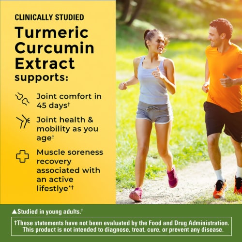 Nature Made High Absorption Turmeric Curcumin Capsules Perspective: left