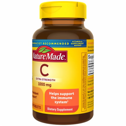 Nature Made® Vitamin C Tablets 1000mg Perspective: left