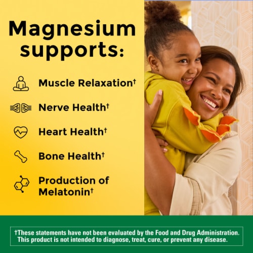Nature Made® Magnesium 250mg Tablets Perspective: left