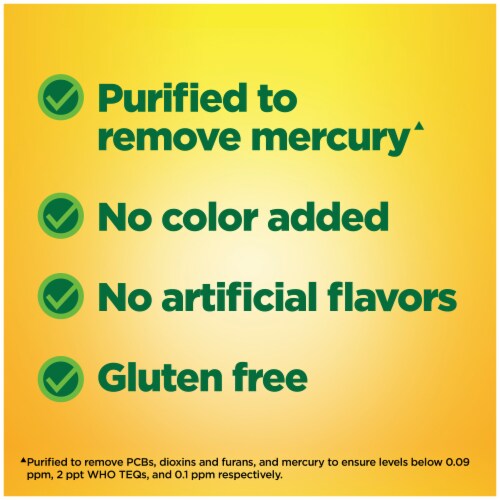 Nature Made® Fish Oil Omega-3 Dietary Supplement Softgels 1000mg Perspective: left