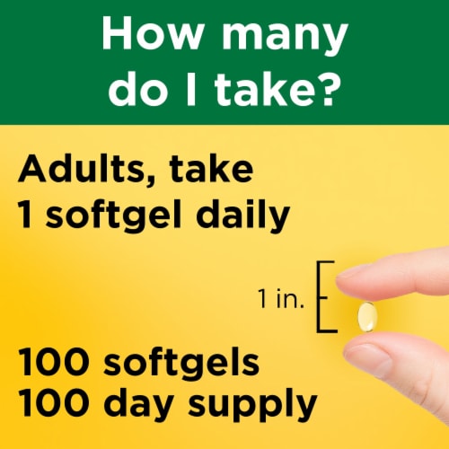 Nature Made® Vitamin D3 Softgels 1000IU Perspective: left