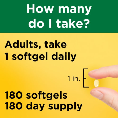 Nature Made® Vitamin D3 Softgels 25mcg Perspective: left