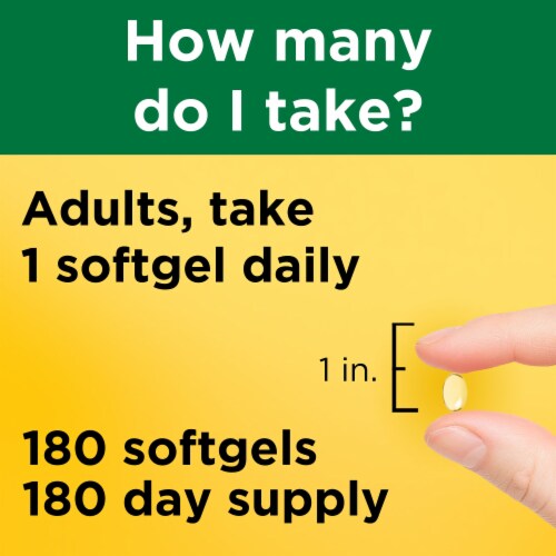 Nature Made® Vitamin D3 Softgels 1000IU Perspective: left