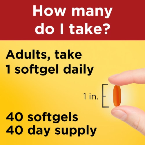 Nature Made® CoQ10 Softgels 400mg Perspective: left