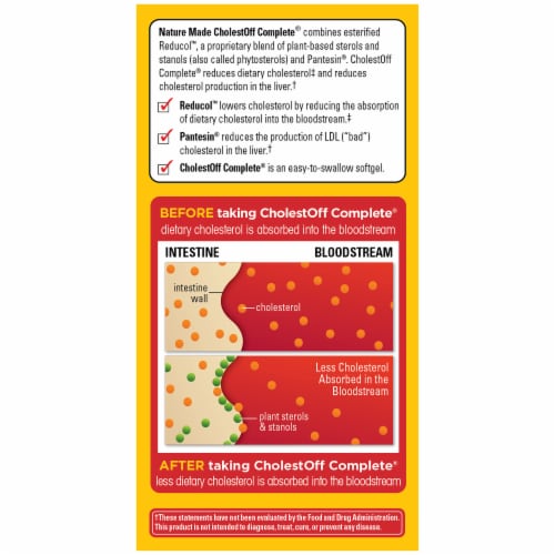 Nature Made® CholestOff Complete® Softgels Perspective: left