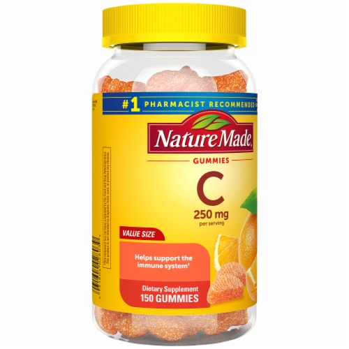 Nature Made® 250 mg Vitamin C Gummies 150 Gummies Perspective: left