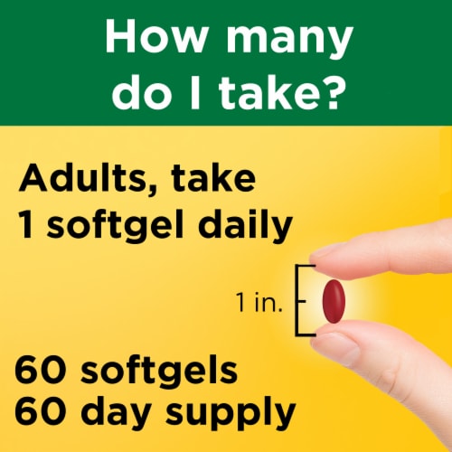 Nature Made® Maximum Strength B-12 Softgels 5000mcg Perspective: left