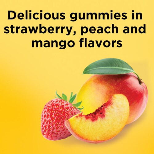 Nature Made® Strawberry Peach Mango Vitamin D3 Gummies Perspective: left