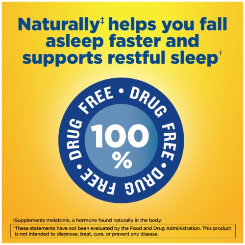 Nature Made® Extended Release Melatonin Tablets 4mg Perspective: left