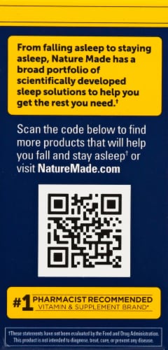 Nature Made® Back to Sleep Fast-Dissolve Berry Tablets 200mg Perspective: left