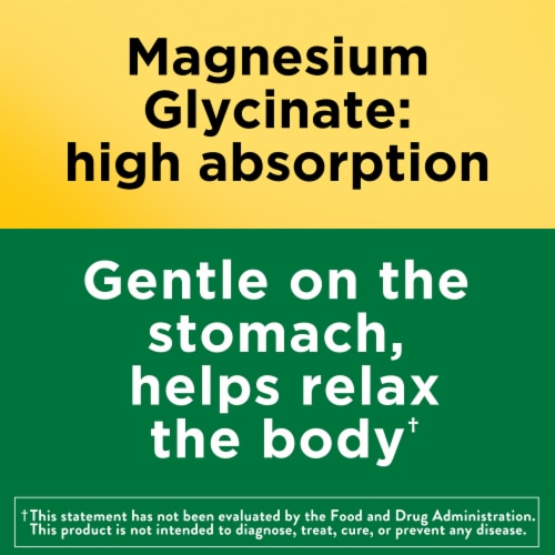 Nature Made® Magnesium Glycinate Capsules 200 mg Perspective: left