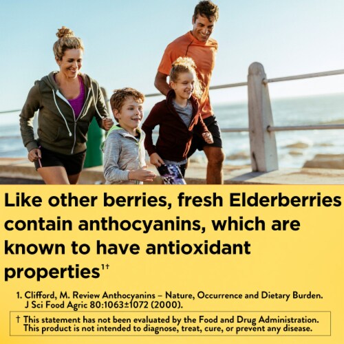 Nature Made® Vitamin C & Zinc Elderberry Gummies Perspective: left