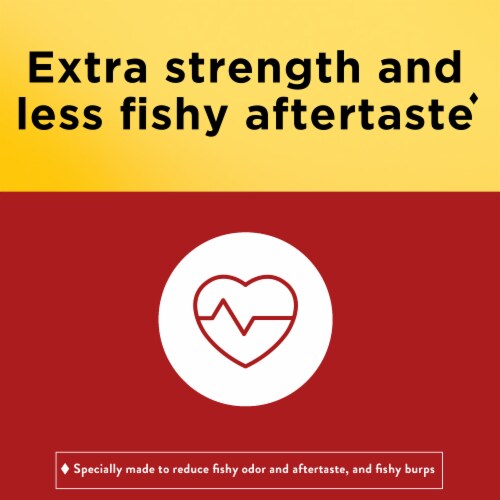 Nature Made® Burp-Less Extra Strength Fish Oil Minis Softgels Perspective: left