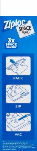 Ziploc Space Bag Large Flats Vacuum Seal Bags - 3 Pack Perspective: left
