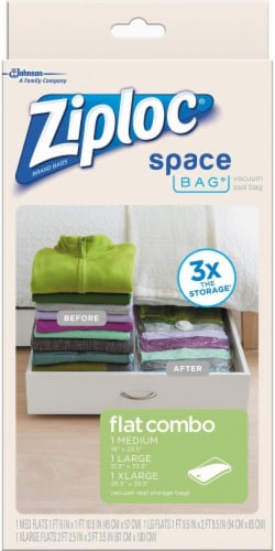 15 Pack Vacuum Space Storage Saver Bags with Travel Hand Pump, 15 Pack -  Variety - Kroger