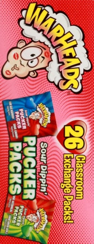 Warheads Two Flavor Combos Sour Dippin' Pucker Packs 26 Count Perspective: left