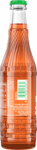 Barrilitos® Mandarin Soda Glass Bottle Perspective: left