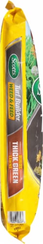 Scotts® Turf Builder® Weed & Feed Fertilizer Perspective: left