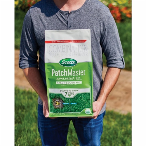 Scotts® PatchMaster® Tall Fescue Lawn Repair Mix Perspective: left