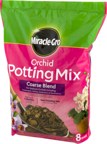 Miracle-Gro 8 Qt. 4 Lb. Coarse Blend Orchid Potting Mix 74778300 Perspective: left