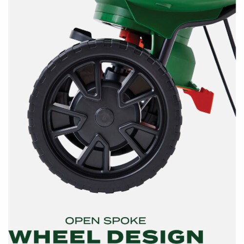 Scotts® Turf Builder® EdgeGuard Mini Spreader - Green Perspective: left