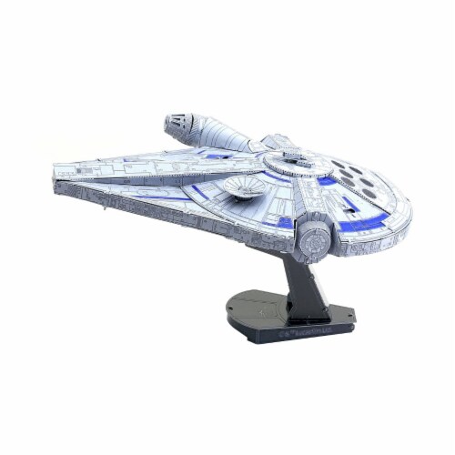Fascinations Star Wars Lando's Millennium Falcon 3D Metal Model Kit Perspective: left