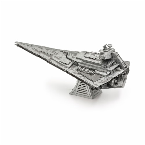 Fascinations Metal Earth ICONX Star Wars Imperial Star Destroyer 3D Metal Model Kit Perspective: left