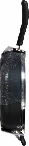 T-fal® Essentials Jumbo Cooker Non Stick With Lid - Black Perspective: left