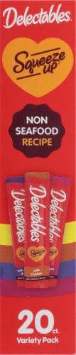 Delectables™ Squeeze Up® Chicken Favorites Handheld Lickable Treat Tubes Perspective: left