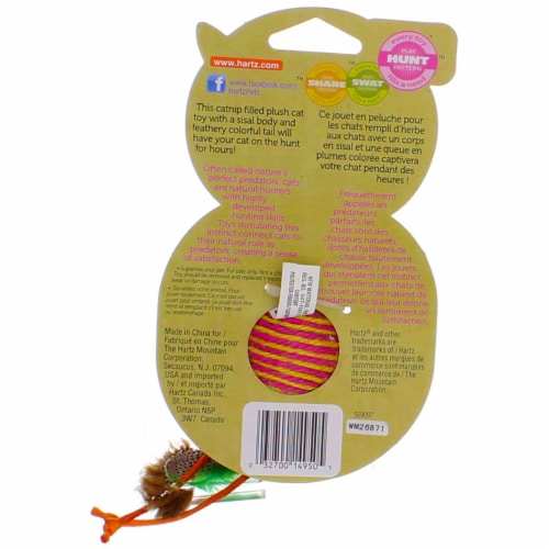 Hartz Just For Cats Rollabout Mouse Cat Toy, Catnip Filled, Assorted Perspective: left