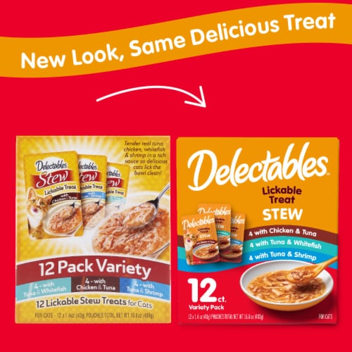 Hartz Delectables Stew Lickable Cat Treats Variety Pack 12 ct 1.4 oz Smith s Food and Drug