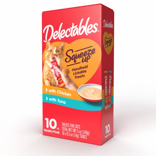 Hartz Delectables™ Squeeze Up™ Tuna & Chicken Variety Pack Perspective: left