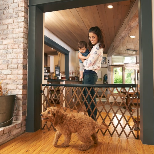 Evenflo Expansion Swing Extra Wide Farmhouse Gate Dark Wood 1 Piece Pick n Save