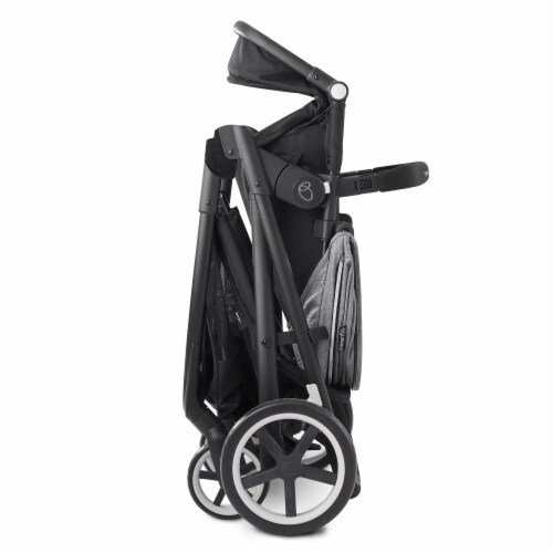 Evenflo Gold Shyft Travel System Stroller w/ SecureMax Car Seat, Moonstone Grey Perspective: left