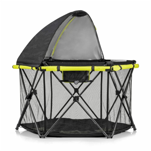 Evenflo Play Away Portable Indoor and Outdoor Lightweight Playard Deluxe Black 1 Piece Food 4 Less