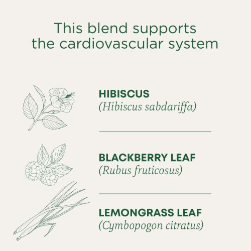 Traditional Medicinals Organic Hibiscus Tea Perspective: left