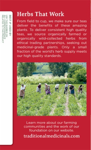 Traditional Medicinals® Meadowsweet Cinnamon Cold Care P.M. Herbal Supplement Perspective: left