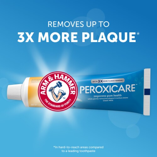 ARM & HAMMER Peroxicare Toothpaste Twin Pack Clean Mint Anticavity Fluoride Perspective: left