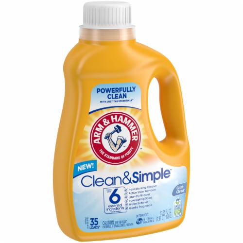 Arm & Hammer Crisp & Clean Clean & Simple Liquid Laundry Detergent Perspective: left