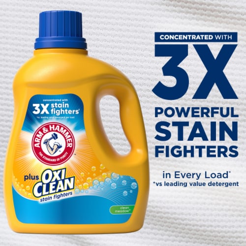 Arm & Hammer With Oxi Clean Meadow Liquid Laundry Detergent Perspective: left
