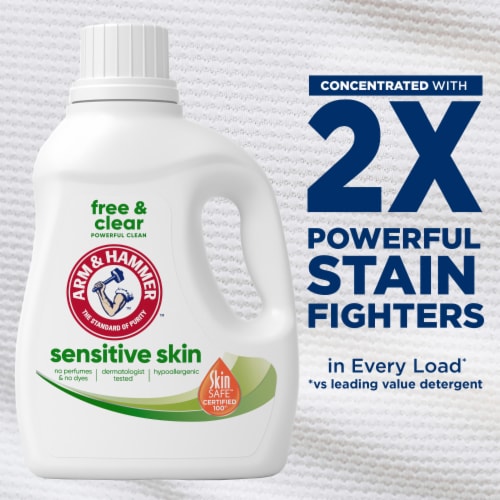 Arm & Hammer™ Free and Clear Liquid Laundry Detergent Perspective: left