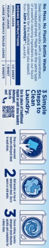 Arm & Hammer™ Fragrance-Free Power Sheets™ Laundry Detergent Perspective: left