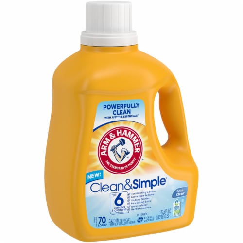 Arm & Hammer Crisp & Clean Clean & Simple Liquid Laundry Detergent Perspective: left