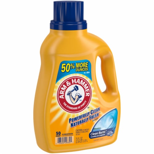 Arm & Hammer Clean Burst Liquid Laundry Detergent Perspective: left